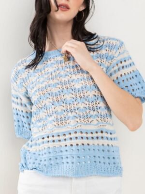 BLUSA DE PUNTO CIELO