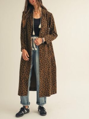 ABRIGO ANIMAL PRINT CAFE