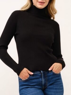 BLUSA CUELLO DE TORTUGA COLOR NEGRO